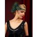 SWEETV Dark Green Rhinestone Flapper Headband - 1920s Great Gatsby Hair Accessories - Buy Online on GoSupps.com