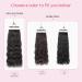 Adjustable HOOJIH Wire Hair Extensions - 16 Inch Curly Wavy Invisible Hairpiece for Women | Black Brown - Buy Online on GoSupps.com