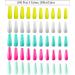Changar Colorful Coffin Fake Nails - 100 Pcs Ballerina Press-On Acrylic Nail Tips for DIY Nail Art & Studios - Buy Online on GoSupps.com