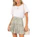 LAEMILIA Womens Floral Print Flared Mini Skater Skirt - Green - Buy Online on GoSupps.com