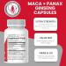 Maca Root Capsules + Korean Panax Ginseng - Concentrated Extract Black + Red + Yellow Maca Root Panax Ginseng Capsules 150 ct - Buy Online on GoSupps.com
