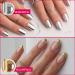 Chrome Nail Powder Set - Glitter Metal Mirror Effect - 4 Colors - 3D Holographic - DIY Nail Art Kit with Sponge Sticks - Buy Online on GoSupps.com