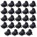 BokWin 24 Pcs Mini Hair Clips 0.6 Inch Matte Black Claw Clips Small Hair Clamp for Women Kids Girls and Different HairStyles 24 pcs Matte Black