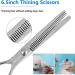 Topgoose 6-Piece Dog Grooming Scissors Set with Safety Round Tip - Professional Tools for Pet Cats Dogs - Curved, Thinning, Straight Scissors, Comb, Nail Clipper, Nail File - Buy Online on GoSupps.com
