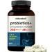 Probiotic 200 Billion CFU 40 Strains Per Serving | 240 Veggie Capsules with Prebiotics and Probiotics for Digestive Health Gut Health & Bloating Support | Daily Probiotics for Women & Men
