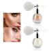 CkFyahp Glitter Spray 2 Pcs Body and Hair Spray Shimmer Sparkle Pearl Powder Silver Face Hairspray Cosmetic Highlighter Eyeshadow for Girls Women Festival Party Makeup Decoration White and Champagne