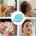 Rurunklee Face Wash Scrubber | Double Side Soft Silicone Facial Cleansing Brush | Manual Hair Scrub for Women and Men Skin Care Face Brushes for Sensitive Dry Skin Lake Blue - Buy Online on GoSupps.com
