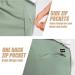Maamgic Men's Mint Sweat Shorts - Above Knee Workout Gym Shorts with Zipper Pockets (Size Large) - Buy Online on GoSupps.com