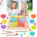 Qooloo wood clip board game clip pearls puzzle board games clip beads board game wood montessori toys children preschool colors sorting stacking toys for 3 4 5 years old children
