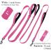 Vivaglory Traffic Handle Dog Leash | Reflective Padded Handles & Metal Hook | 1.8m Strong Training Leash for Dogs - Pink - Buy Online on GoSupps.com