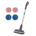 AirCraft PowerGlide Dark Grey Cordless Rechargeable Hard Floor Cleaner and Polisher With 4 Cleaning Pads for Hard Floors Wood Tiles and Laminate