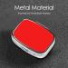 Red Pill Box - Portable Metal Pill Organizer | 2 Compartment Travel Case for Vitamins & Medication | Compact Medicine Holder for Purses - Buy Online on GoSupps.com