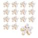 Small Hair Clips Mini Pearl Claw Clip 15 Pcs Small Flower Hair Bangs Clips White Wedding Hair Accessories for Women Girls Brides