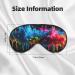 Paint Splatter Backdrop Print Unisex Sleep Mask - Double-Sided Eye Mask for Sound Sleep & Skin Care | International Shipping - Buy Online on GoSupps.com