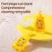 JENPECH Cartoon Kids U-Shaped Toothbrush - Food Grade Soft Silicone Brush Head 360 Oral Teeth Cleaning Design for Toddlers and Children 2-7Years/8-12Years Yellow 2-7Years - Buy Online on GoSupps.com