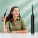 Sonic Electric Toothbrush USB Rechargeable with 4 Heads, 6 Modes & Timer - IPX7 Waterproof for Adults & Kids (Black) - Buy Online on GoSupps.com