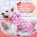 KYEESE Polka Dot Pink Dog Sweater Dress with Leash Hole - Knit Warm Clothes for Small Dogs - Fall/Winter Stylish Pet Apparel (Pack of 1) - Buy Online on GoSupps.com