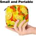 Stylish Portable Storage Bags for Women's Bandages & Menstrual Products | Yellow Lemon & Orange Design - Buy Online on GoSupps.com