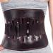 Leather back band lumbar vertebrae cushion relief from back pain herniated disc for men and women breathable waist support belt waist/abdominal stud
