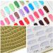Lodokdre 216 Colors Nail Tips Display Book DIY Nail Arts Showing Tag Color Graphic Card Painting Display Board White - Buy Online on GoSupps.com