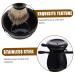Minkissy Men's Razor Set - 4 Metal Shaving Organizers Shaving Brush & Bowl Holder Black - Perfect for Grooming & Shaving Essentials - Buy Online on GoSupps.com