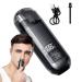 Nose Hair TrimmerNose Hair Trimmer For Women Wireless Device with Digital Display Waterproof Trimmer Set Face Care for Men Women Eyebrow Removal Black