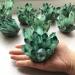 Green Crystal Stone Cluster Crystals Quartz Beautiful Irregular Home Charm Decoration Specimen Therapy Yoga Balance Crystal Cluster (Color : Green Size : 600-700g) 600-700g Green - Buy Online on GoSupps.com