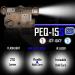 Actionunion Airsoft PEQ-15S Pro UHP Blue Laser + IR Laser + White LED Flashlight - Tan | 20mm Lens - Buy Online on GoSupps.com