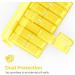 AUVON XL Weekly Pill Organizer - 7 Day AM PM Pill Box | Easy Filling Travel Case for Medications Vitamins & Supplements - D-light Yellow - Buy Online on GoSupps.com