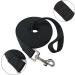 Nylon Training Dog Leash for Small Medium Large Dogs - 20ft Long Obedience Recall Lead for Camping - Black - Buy Online on GoSupps.com