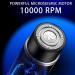 Buy Mini Electric Razor for Men - Portable USB Rechargeable Waterproof Shaver & Trimmer | Compact Blue Rotary Shaver for Travel - Buy Online on GoSupps.com