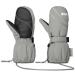 BQA Kids Ski Mittens Toddler Winter Snow Thinsulate Waterproof Mittens with String for Boys Girls gray 2-4Y