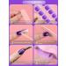 Kalolary Gradient Purple Gel Nail Polish Strips - 20 Semi Cured Full Wraps Stickers with File & Sticks - Waterproof Decals for Women & Girls (UV/LED Lamp Required) - Buy Online on GoSupps.com