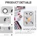 Palette de M lange Maquillage en Acier Inoxydable 2 Pi ces Grosse Taille Carr e 5 Trous avec Spatule Plateau de M lange Fond de Teint et Pigments pour Nail Art et Maquillage - Buy Online on GoSupps.com