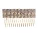 Bridal Wedding Hair Comb Bridal Hair Simple Hair Comb Performances Headdress Hair Plug Comb for Women and Girls 9x5cm Gold