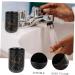 Warmhm 2-Piece Practical Tooth & Mouth Wash Worktop Basin Set - Black Makeup & Bathroom Cup - Ideal for Cups Water Razor - 11x7.7cm - Buy Online on GoSupps.com