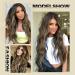 Lativ 26 Long Wavy Ombre Brown Mix Ash Blonde Synthetic Wig for Women - Heat Resistant Hair for Daily & Party Use - Buy Online on GoSupps.com