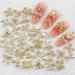 50 Piece 3D Gold Bow & Butterfly Nail Charms - Premium Alloy Nail Art Decor for Stunning Nail Designs - Buy Online on GoSupps.com