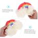 Ipetboom 1pc Rainbow Bath Ball Shower Pouf Shower Back Scrubber Metal Hairpin Stick Infant Tub Irish Accessories for Women Animal Pouf Loofah Kids Sponge Makeup Take a Bath Child - Buy Online on GoSupps.com
