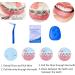 Portable Orthodontic Care Kit for Braces - Dental Travel Kit with Interdental Brush, Wax, Floss - Blue (8 Pcs) - Buy Online on GoSupps.com