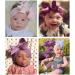JOYOYO 12 Pcs Baby Big Bow Headbands with Cute 6 Inch Ribbon Bows - Soft Nylon, Super Stretchy Elastic Head Bands for Infants & Toddlers - Buy Online on GoSupps.com