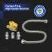 EvertechPRO 1212MMKIT 22 Flexible Natural Gas Hose Kit - Propane Heater Hose Connectors - Buy Online on GoSupps.com