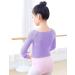 Cuulrite Girls Lavender Ballet Dance Crop Top Sweater | Long Sleeve Sport Sweatshirt with Thumb Hole - Size Medium - Buy Online on GoSupps.com