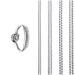 ToneGod Ring Size Adjuster for Loose Rings - 8 Pack, 4 Sizes - Jewelry Sizer, Mandrel for Making Jewelry Guard, Spacer, Sizer, Fitter - Spiral Silicone Tightener Set