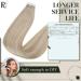 Runature Real Hair Tape Extensions - 60cm Blond Highlight & Ash Blond - 20 Pieces Human Hair #18AP60 - Buy Online on GoSupps.com