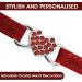 Cobee Bling Heart Cat Neck Band with Bell - Adjustable Rhinestone Pet Collar for Small Cats & Dogs - Safe & Stylish (Red) - Buy Online on GoSupps.com
