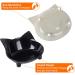 Cotill Cat Bowls Anti-slip Multi-purpose Cat Food Bowl Pet Water Bowl Cat Feeding Bowl Set of 3 - Grey/Black/White - Buy Online on GoSupps.com