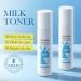 Milk Toner for Face with Ceramide Milky Korean Face Deep Hydrating Toner with Organic Pure Milk Extract for Spot Glow Glass Skin Moisturizing Soothing Sensitive Skin 3.38 Floz - Buy Online on GoSupps.com