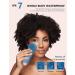 BSROLUNA 3-in-1 Silicone Face Brush for Cleansing & Exfoliating - Sonic Facial Scrubber in MistyBlue - Buy Online on GoSupps.com