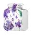 Hot water bottle with cover 2 l large butterfly purple